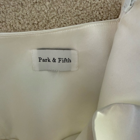 Park & Fifth Strapless Brodie White Dress - Picture 5 of 8